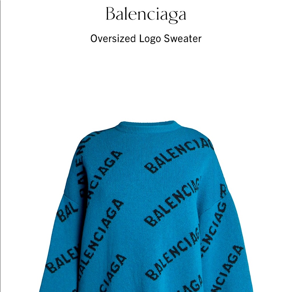Authentic Balenciaga Logo Sweater